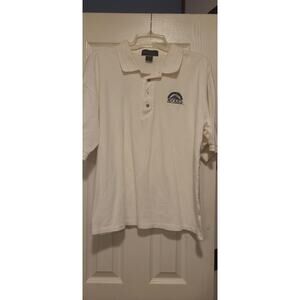 Vintage 90's Colorado Rockies Baseball Antigua White Polo Shirt Mens Size Large